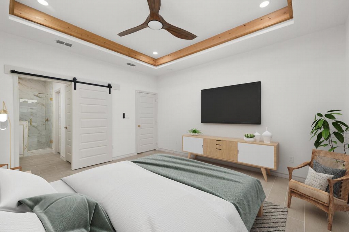 Primary bedroom angle