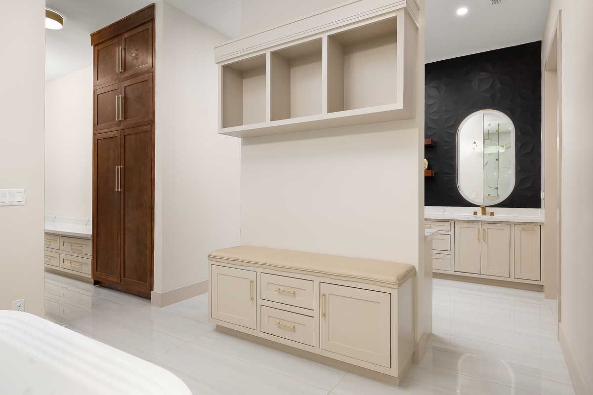 Mudroom bench storage