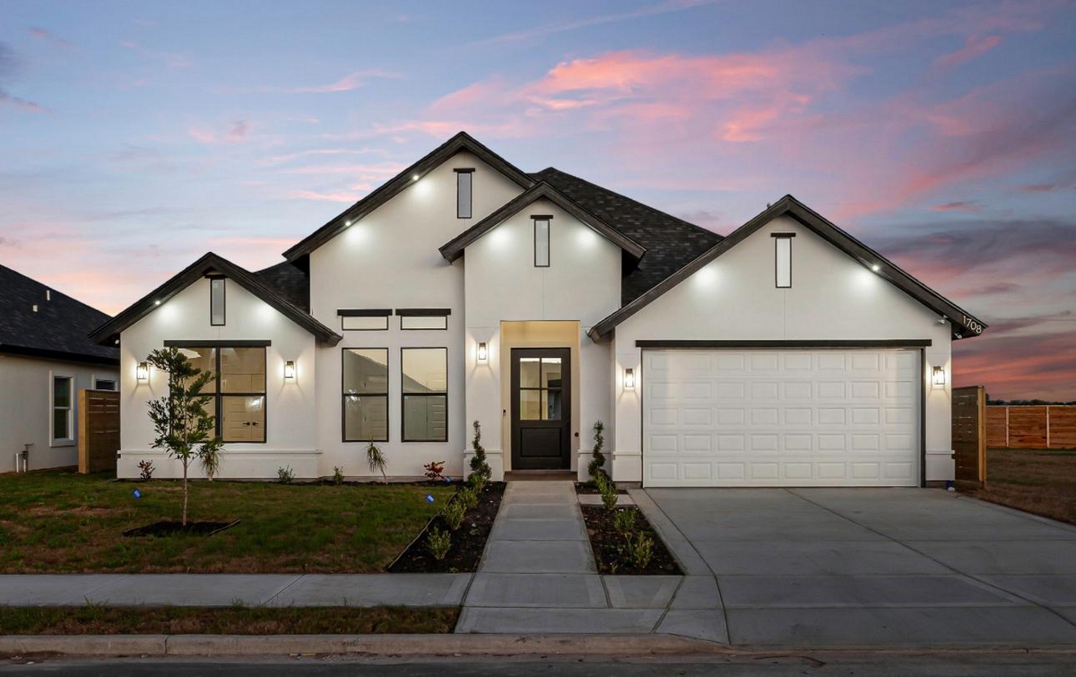 Modern family estate exterior